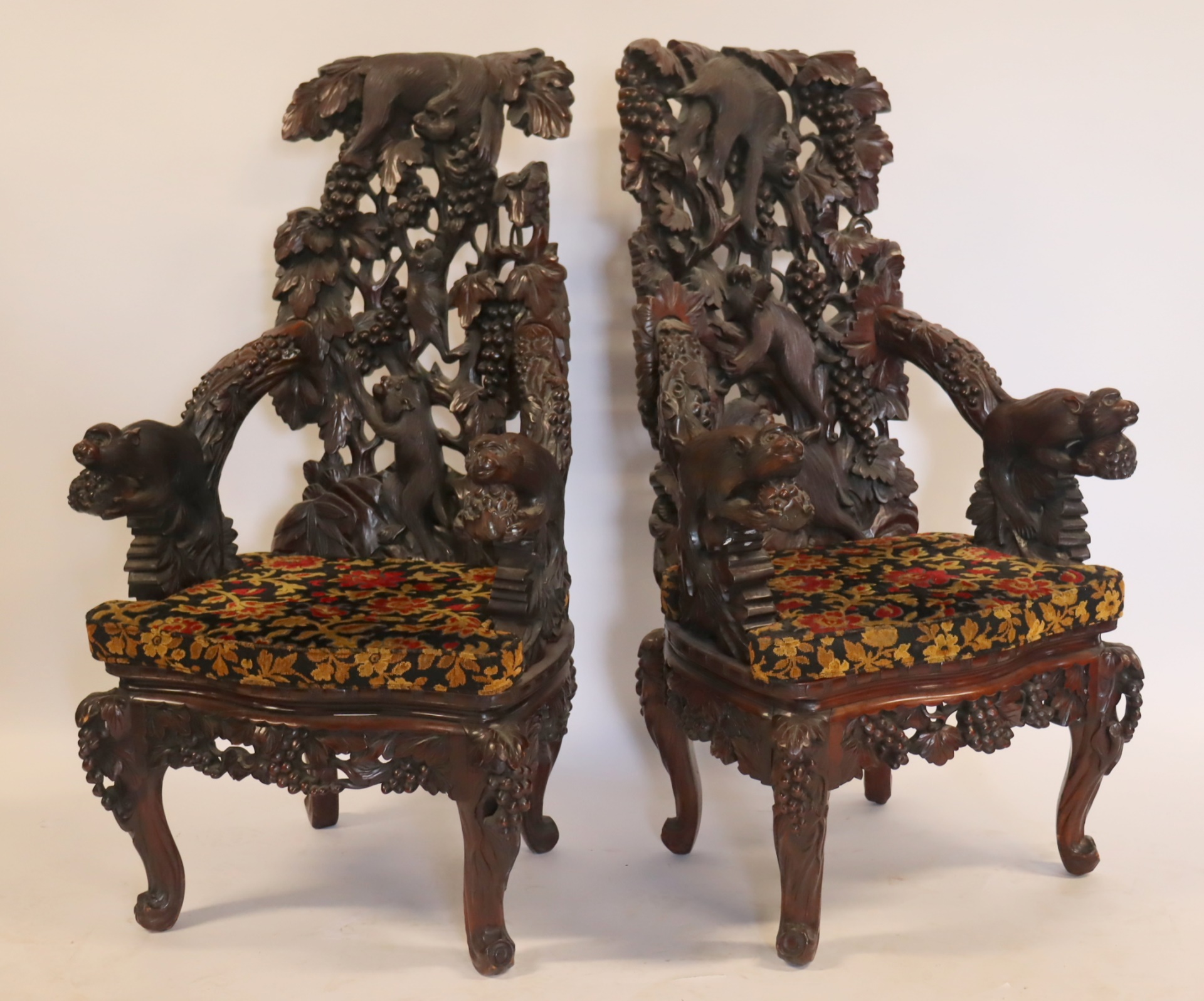 ANTIQUE PAIR OF HIGHLY FINELY 3b77f9