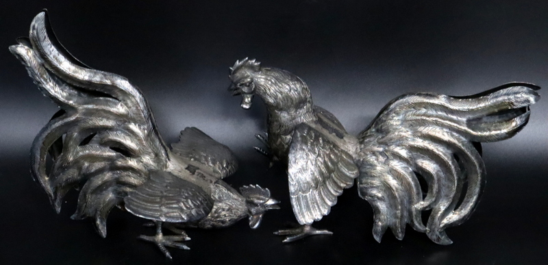STERLING PAIR OF PERUVIAN STERLING 3b783e