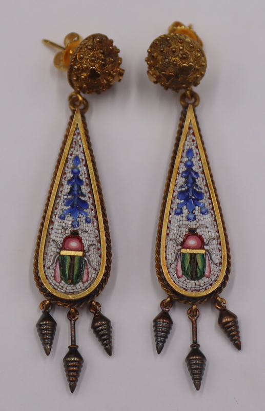 JEWELRY PAIR OF ANTIQUE MICROMOSAIC 3b78df