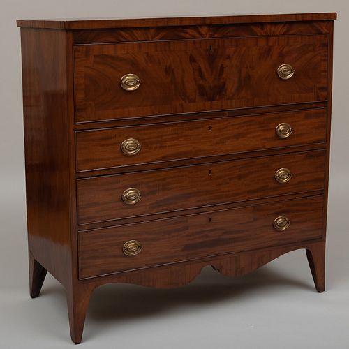 FEDERAL MAHOGANY TALL CHEST OF 3b790d