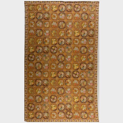 FLORAL NEEDLEWORK CARPET16 ft  3b7925