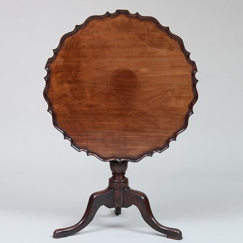 GEORGE III MAHOGANY TILT TOP TRIPOD 3b792a