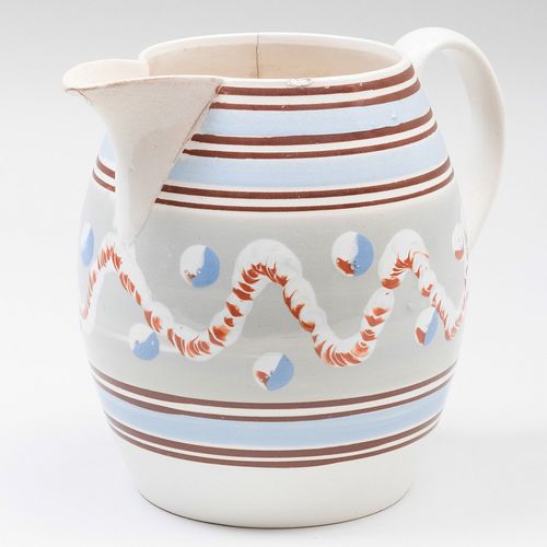 ENGLISH MOCHAWARE PITCHER6 1 2 3b79b5