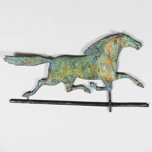 AMERICAN COPPER RUNNING HORSE WEATHERVANEOn 3b7a02