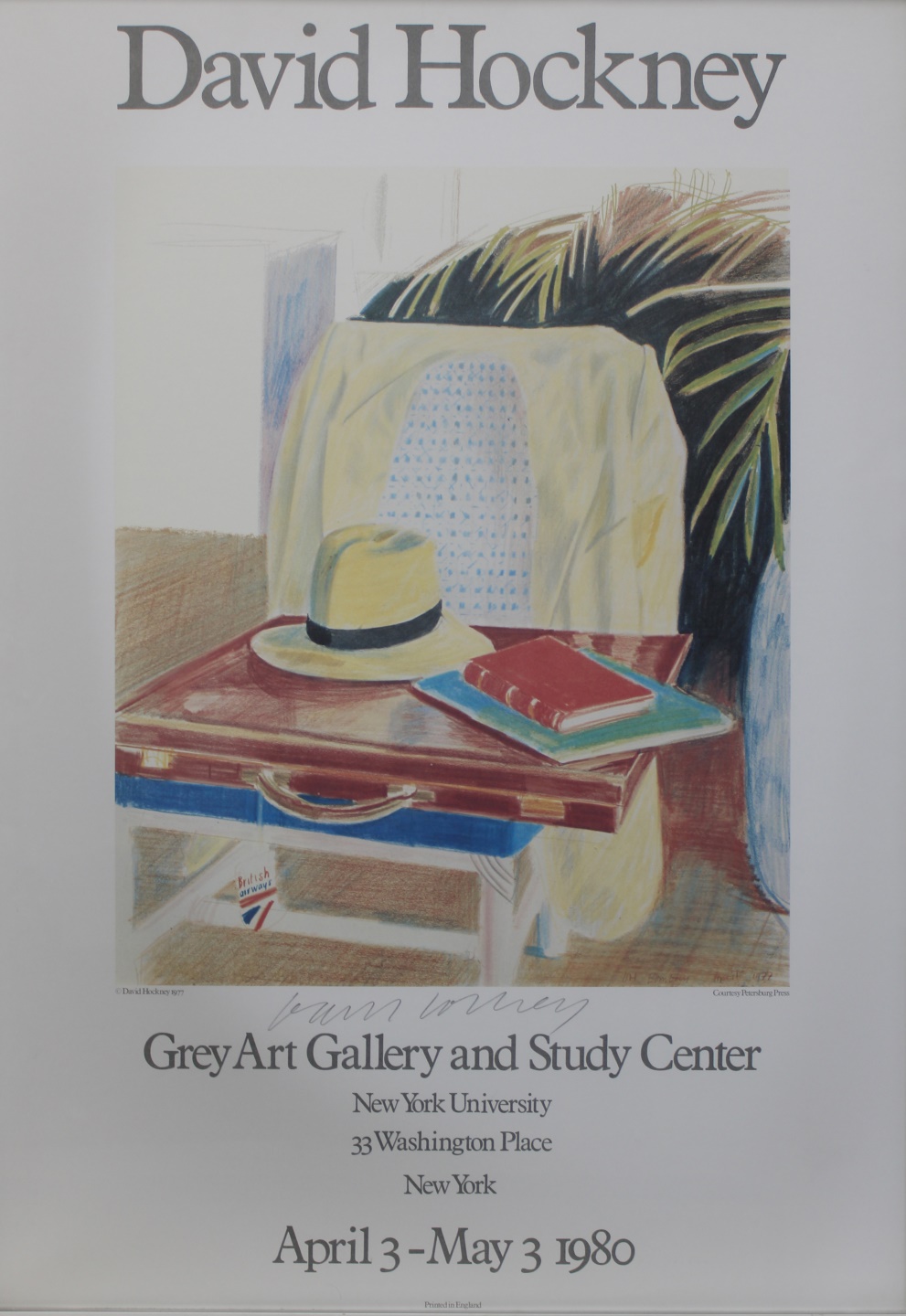 DAVID HOCKNEY AFTER Signed poster 3b7a58