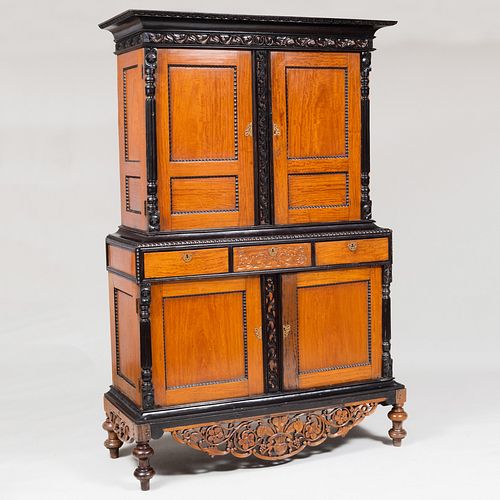 ANGLO INDIAN EBONY AND SATINWOOD 3b7ad6