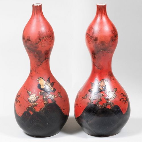 PAIR OF JAPANESE PORCELAIN DOUBLE