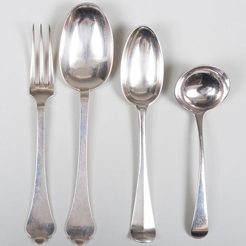 GROUP OF ENGLISH SILVER SERVING WARESComprising:

A