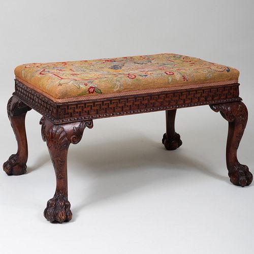 GEORGE III STYLE CARVED MAHOGANY 3b7b87