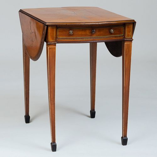 GEORGE III INLAID SATINWOOD PEMBROKE