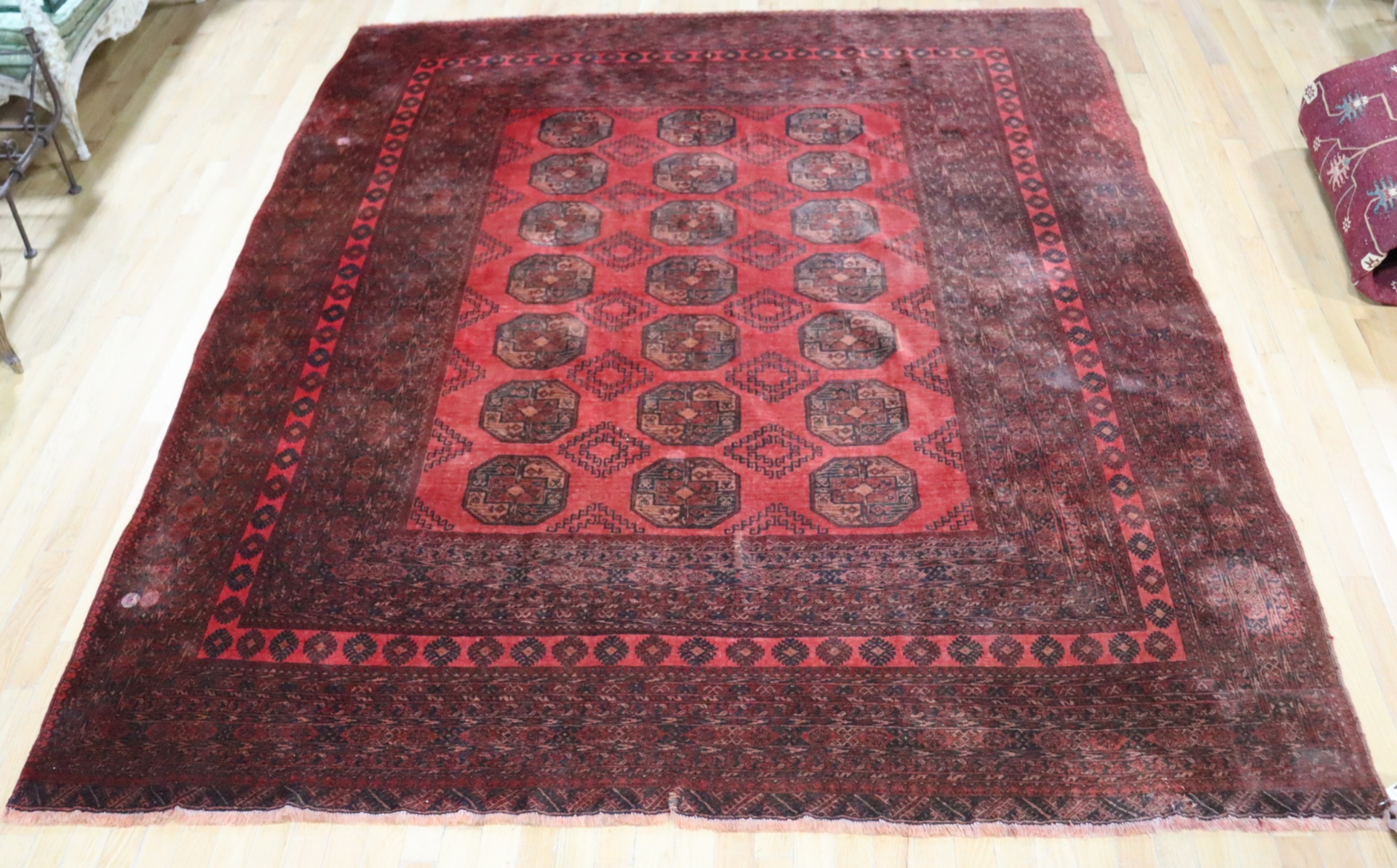 VINTAGE AND FINELY HAND WOVEN BOKHARA 3b7bd6