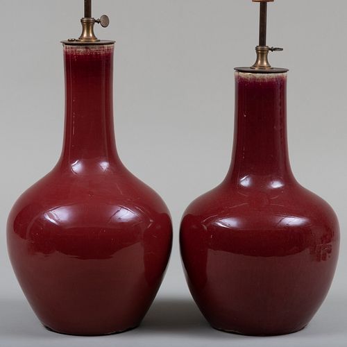 TWO CHINESE PORCELAIN COPPER RED