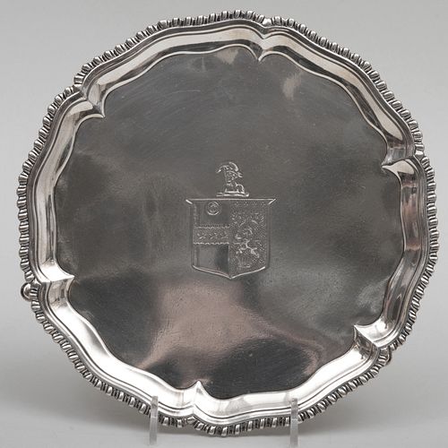 GEORGE III SILVER SMALL SALVERMark