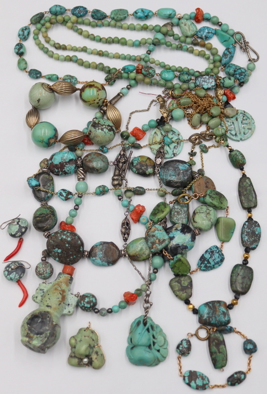 JEWELRY. TURQUOISE AND TURQUOISE