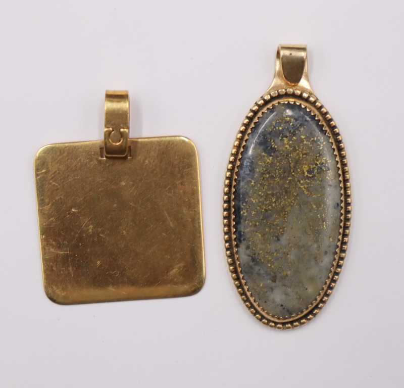 JEWELRY. 14KT AND 18KT GOLD PENDANTS.