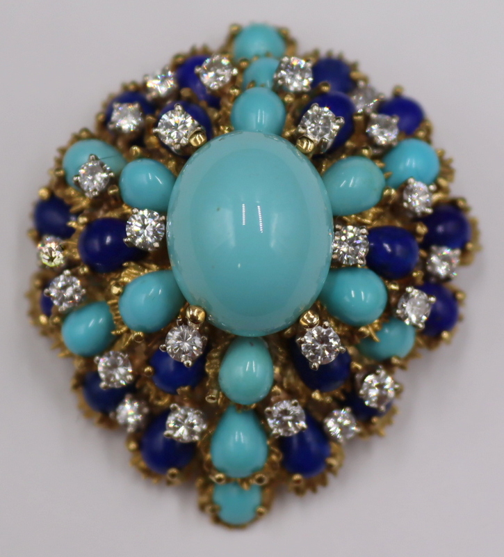 JEWELRY 18KT GOLD TURQUOISE  3b7ce1