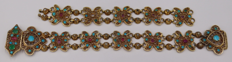 JEWELRY. MUGHAL STYLE FILIGREE