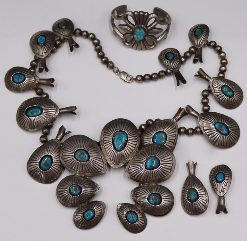 JEWELRY. SOUTHWEST SILVER AND TURQUOISE