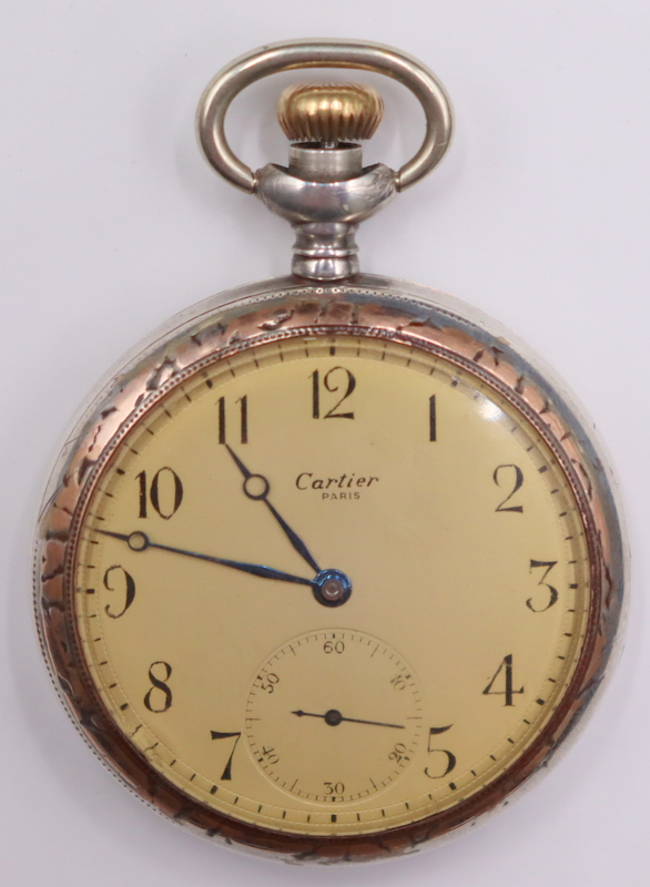 JEWELRY. CARTIER POCKET WATCH MOVEMENT