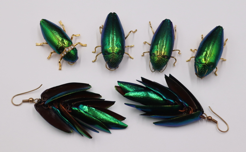 JEWELRY COLLECTION OF SCARAB BROOCHES 3b7d65