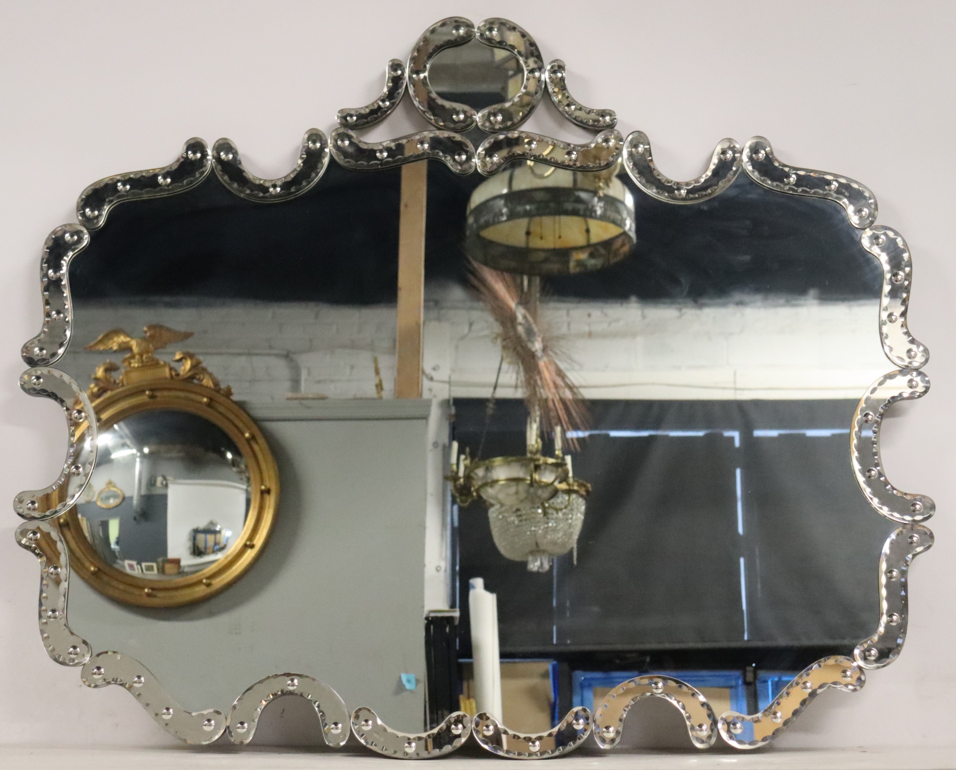 MIDCENTURY VENETIAN STYLE MIRROR