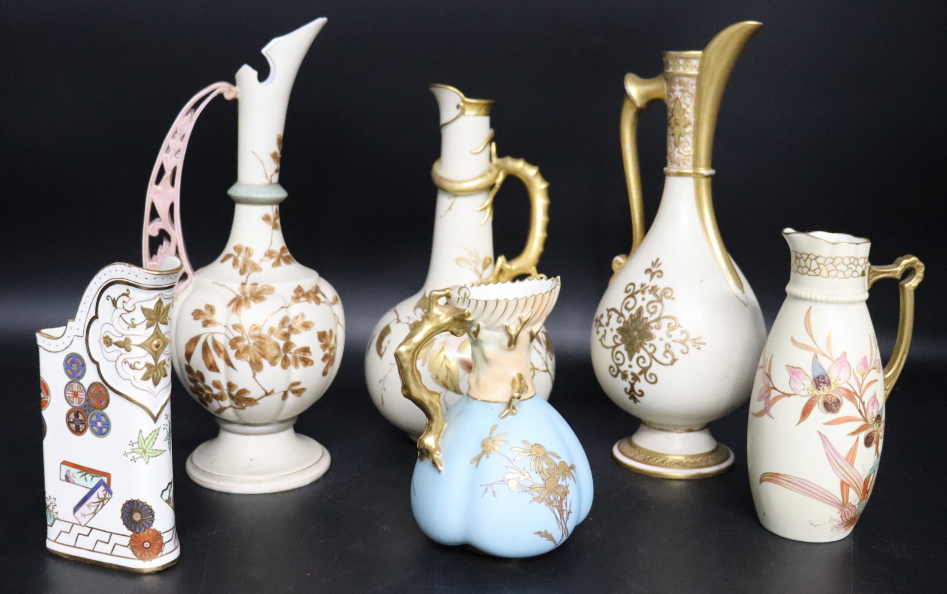  6 WORCESTER ENGLISH PORCELAIN 3b7e4b