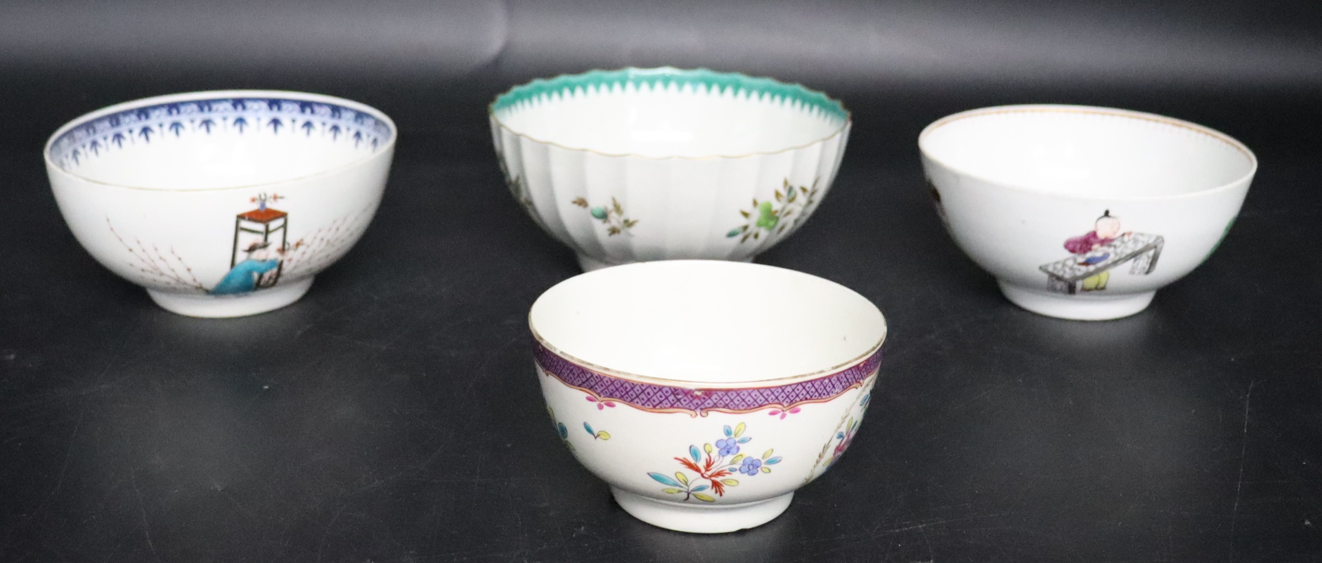 (4) LATE 18TH C. ROYAL WORCESTER