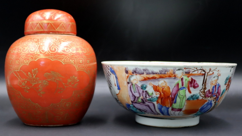 CHINESE PORCELAINS GROUPING. Includes