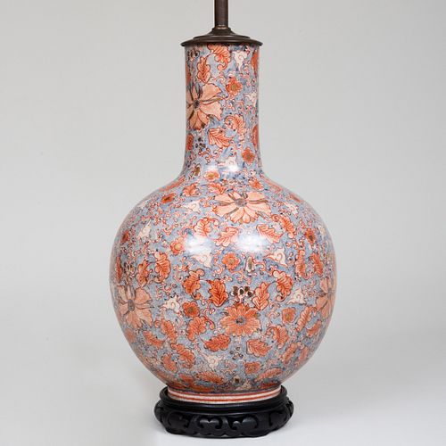 CHINESE STYLE CRACKLE GLAZED BOTTLE