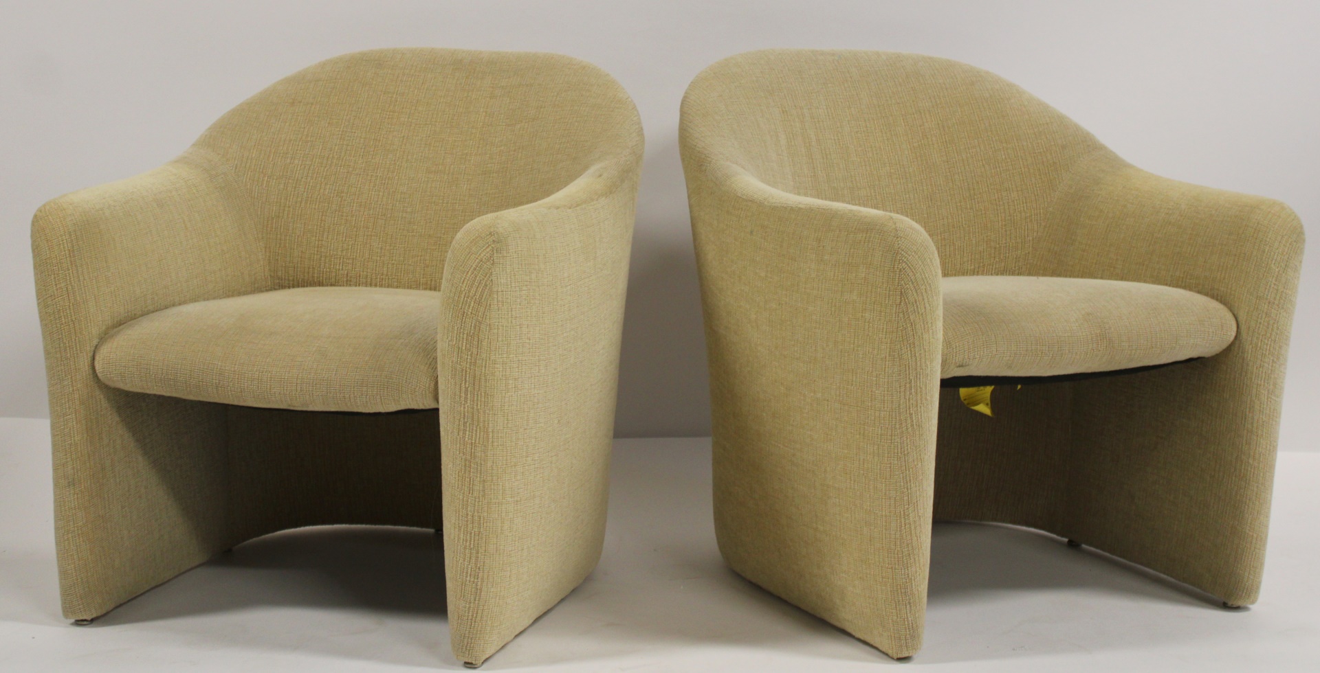 MIDCENTURY PAIR OF UPHOLSTERED