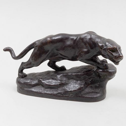 20TH CENTURY SCHOOL PANTHERBronze  3b7f13