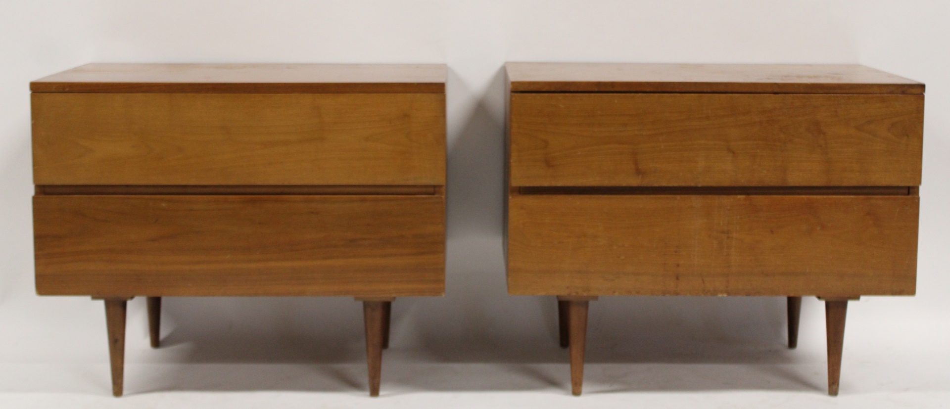 MIDCENTURY PAIR OF BLONDE WOOD 3b7f5f