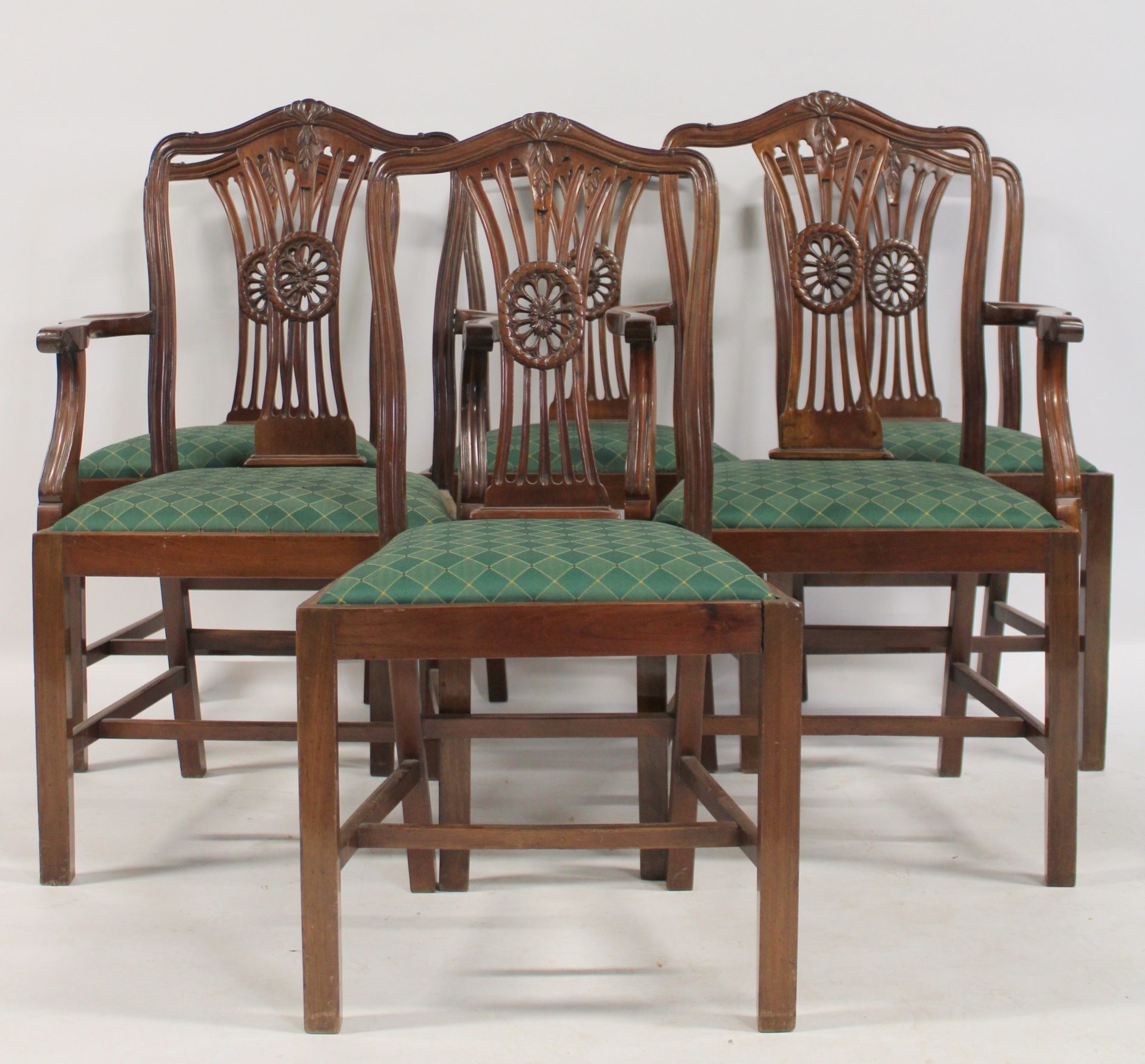 6 FINE QUALITY ANTIQUE MAHOGANY 3b7fb8