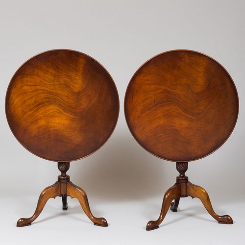 PAIR OF FEDERAL STYLE TILT-TOP