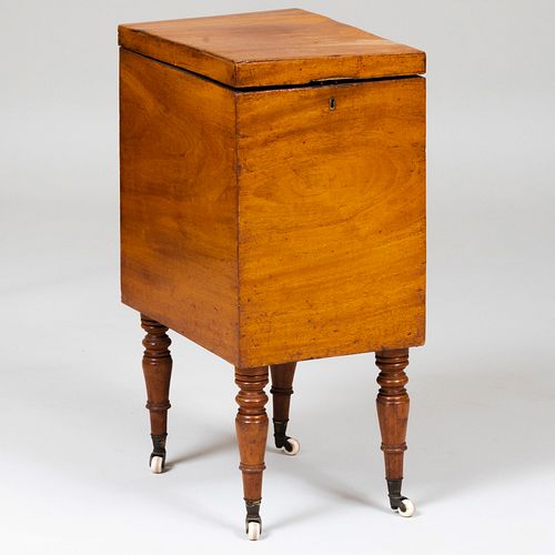 VICTORIAN BLEACHED MAHOGANY CELLARETTE24 3b801b