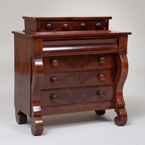 LATE FEDERAL MINIATURE MAHOGANY 3b801f