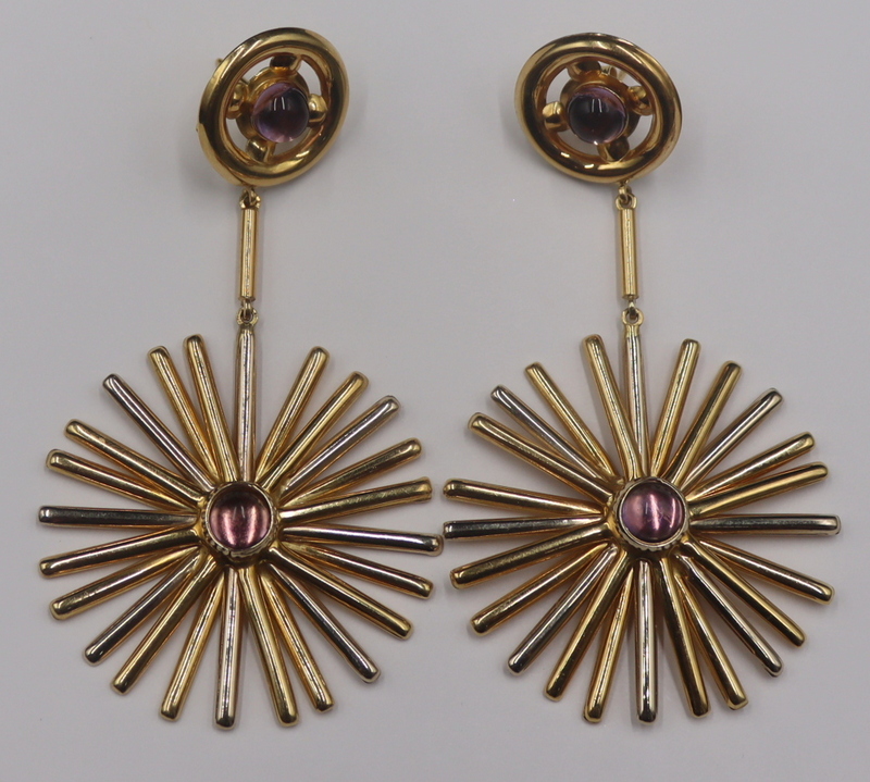 JEWELRY. PAIR OF ITALIAN 18KT GOLD