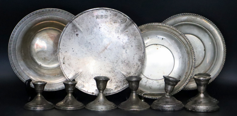 STERLING. ASSORTED GROUPING OF STERLING