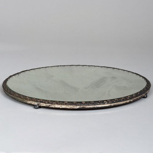 SILVER PLATE MOUNTED MIRROR SURTOUT14 3b80b0