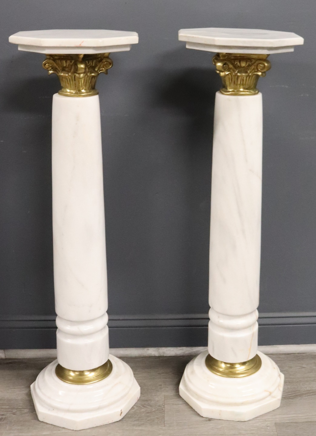 A VINTAGE PAIR OF MARBLE / STONE