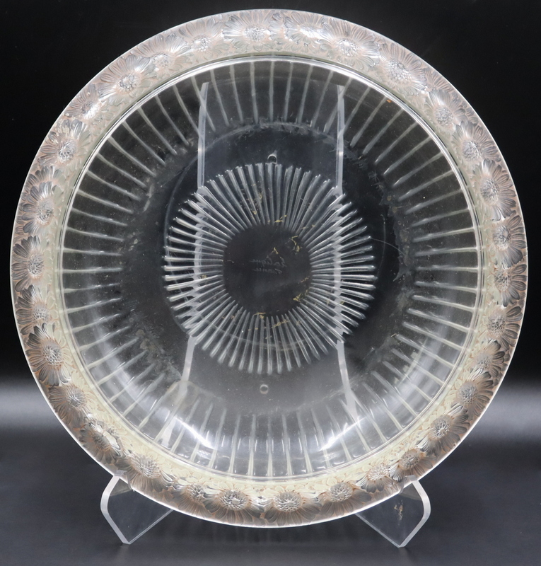 LALIQUE FRANCE MARGUERITE BOWL  3b8147