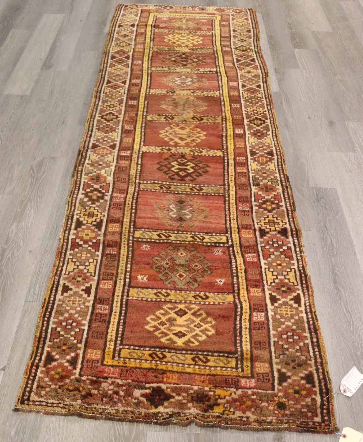 VINTAGE AND FINELY HAND WOVEN RUNNER.