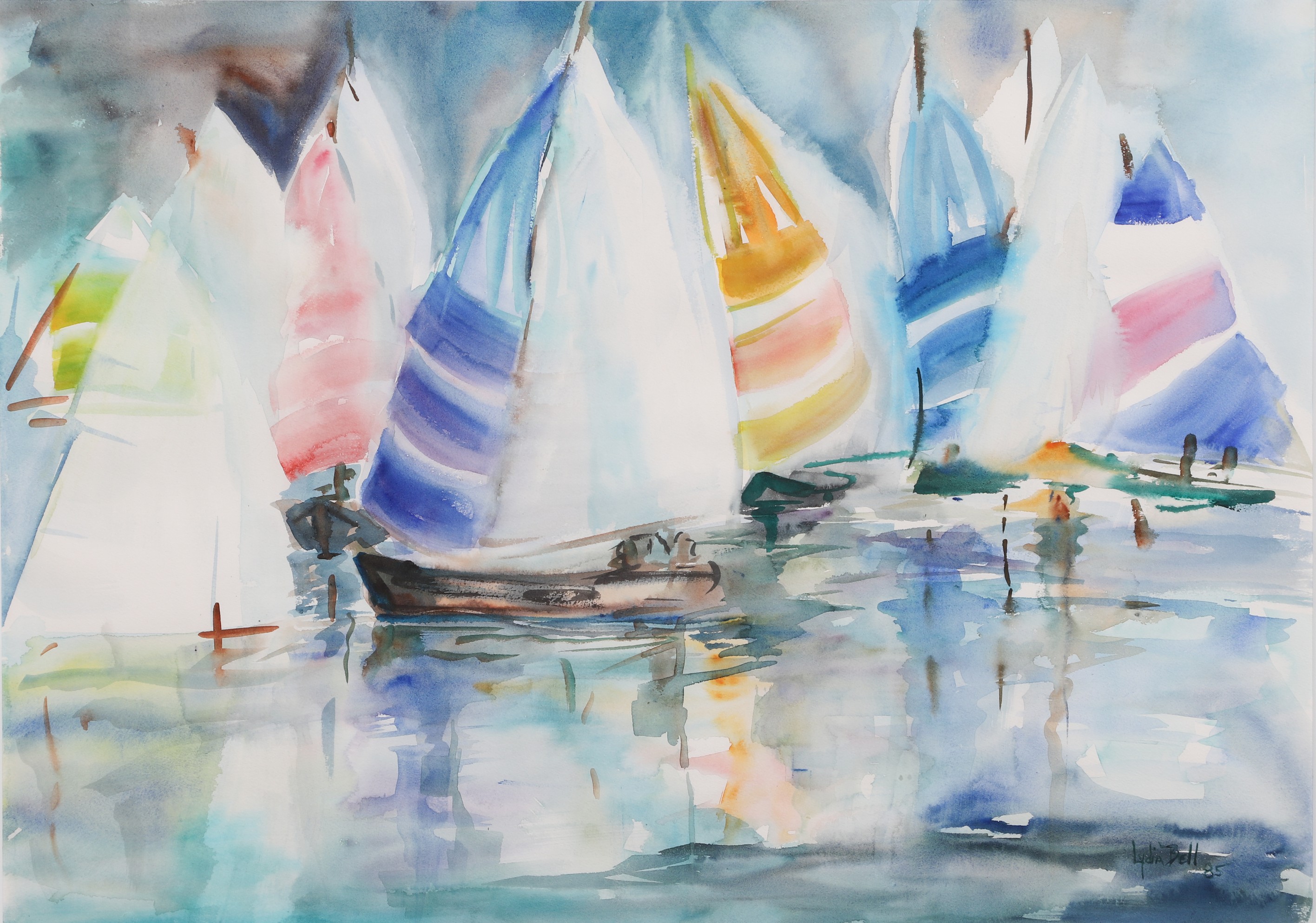 Lydia Bell 20th C American sailboats 3b5b89