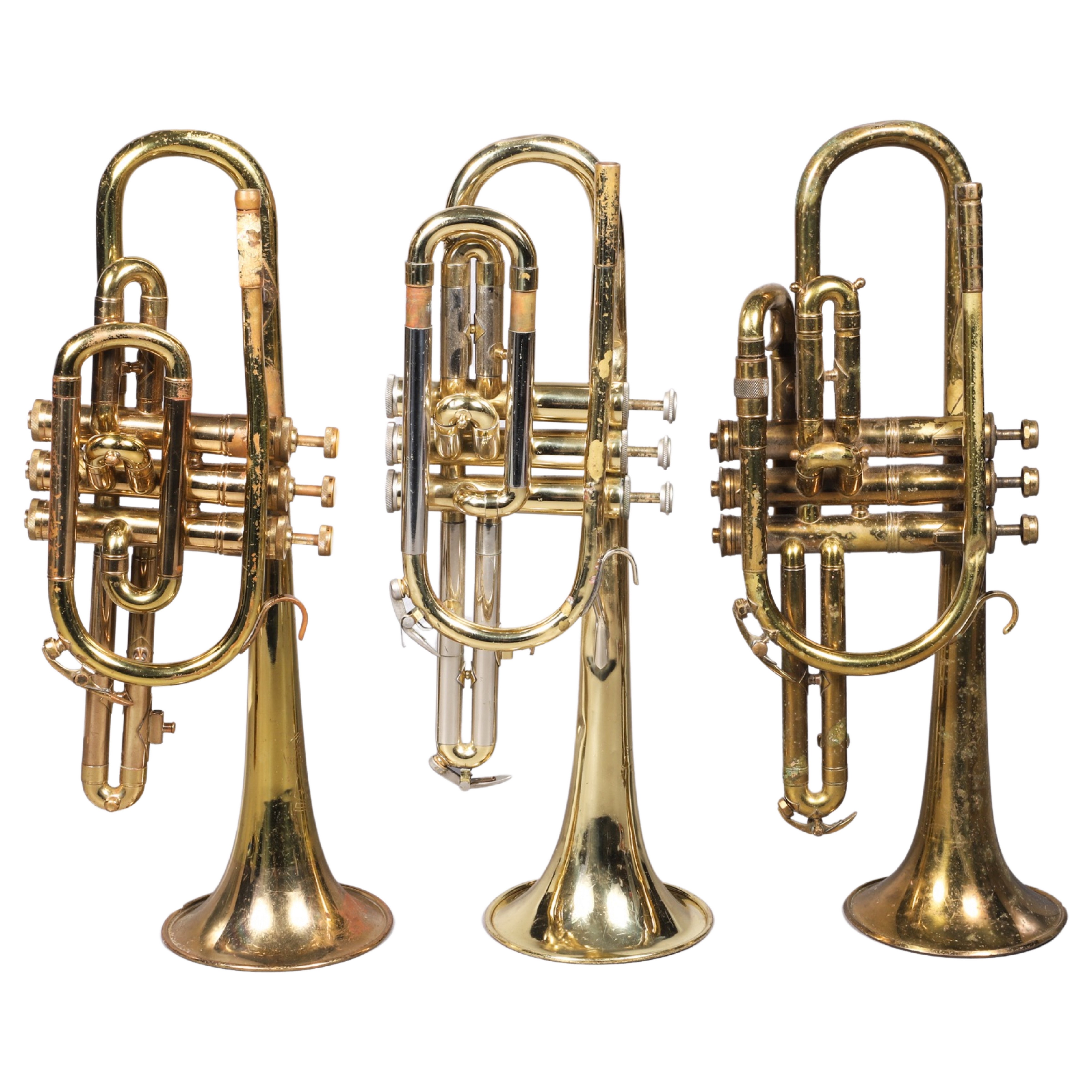 (3) Cornets, for parts or repair, no