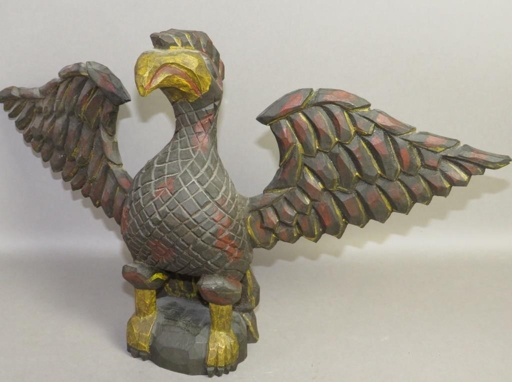 FOLK ART SCHIMMEL TYPE EAGLE WITH 3b5c80