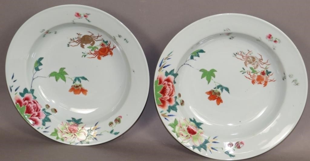PAIR OF FAMILLE ROSE CHINESE EXPORT 3b5cc3