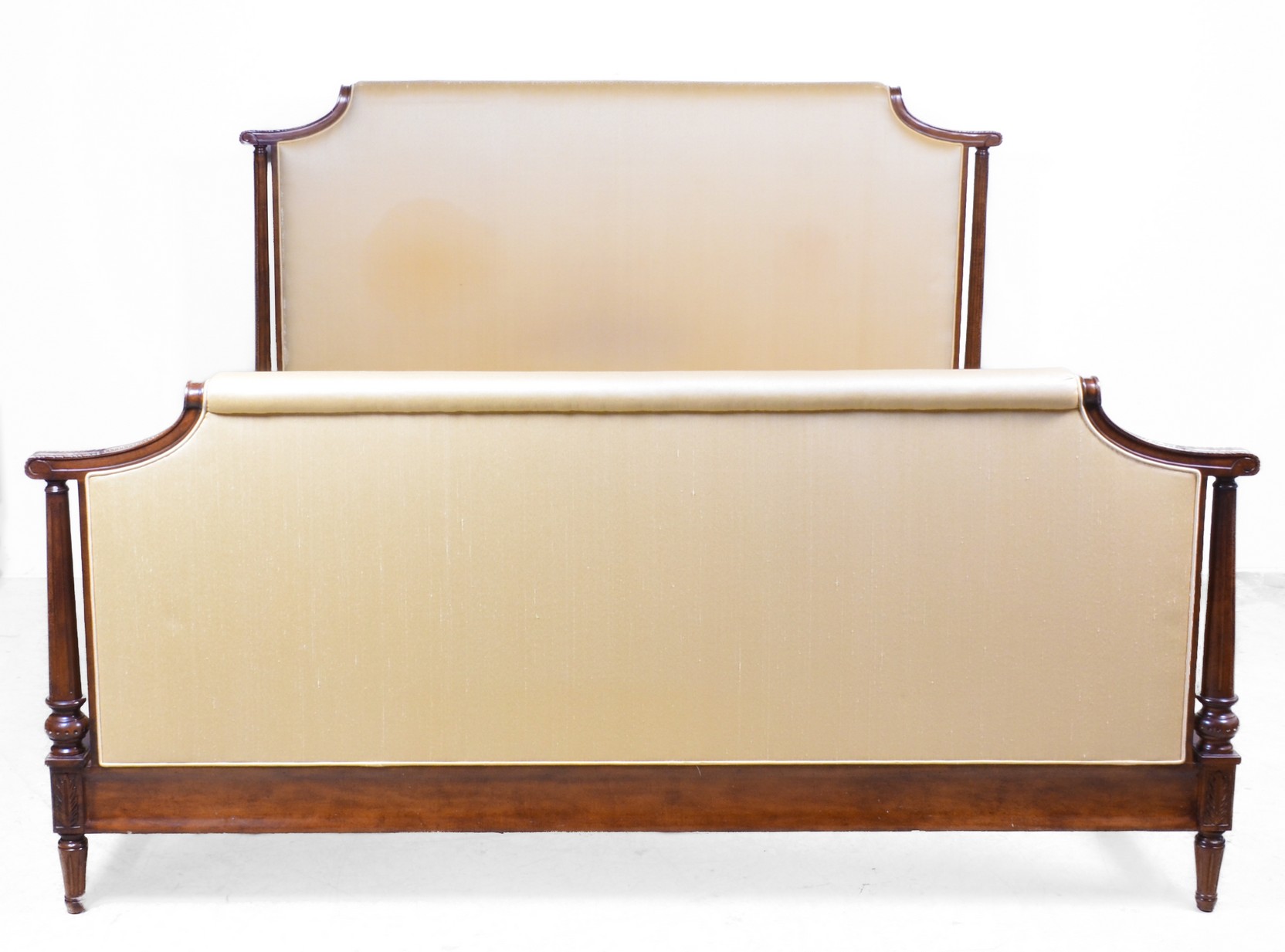 Contemporary carved and upholstered