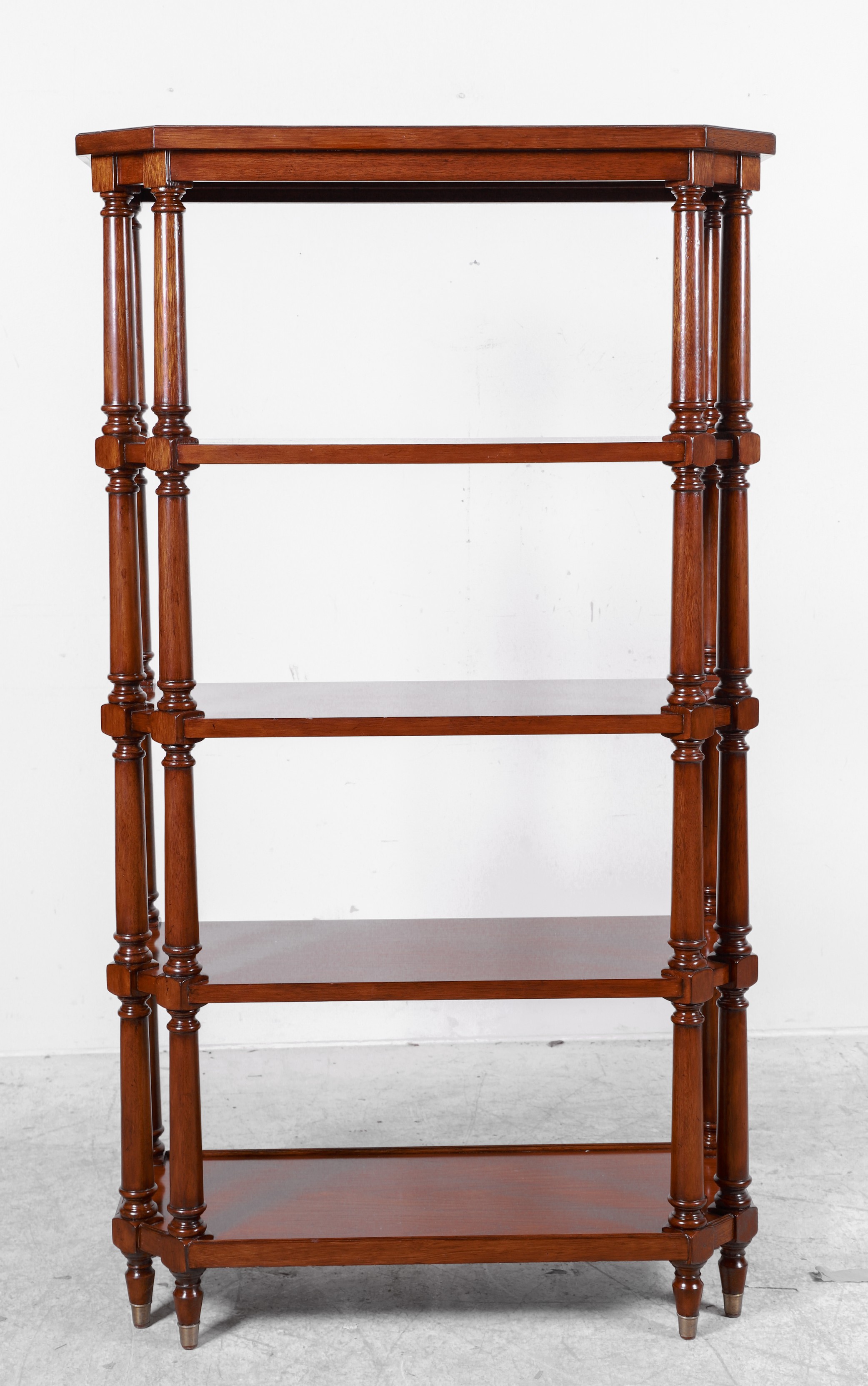 Williams Sonoma mahogany open etagere  3b5d45