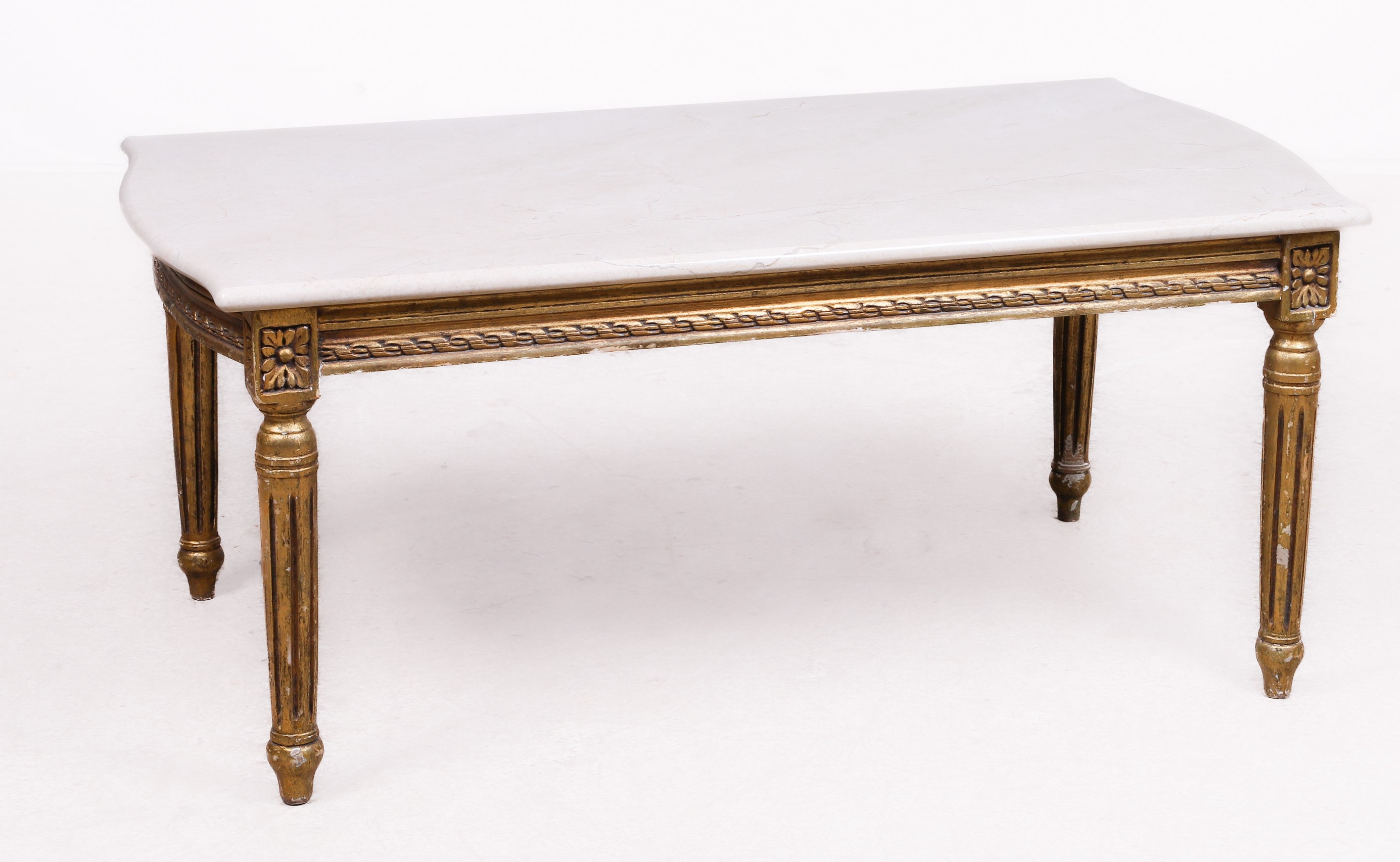 Louis XVI style coffee table with white