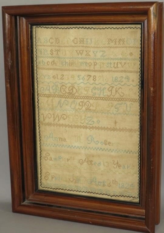 FINE FRAMED SAMPLER OF ANNA K  3b5e94